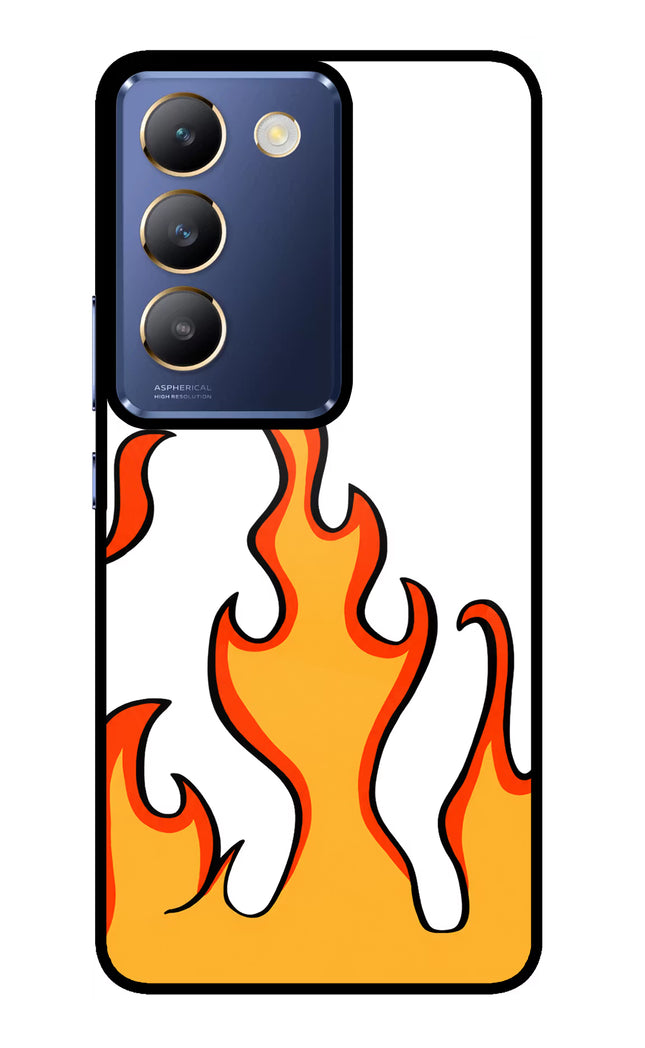 Fired Up – White Vivo Y200E 5G/T3 5G Glass Case