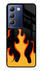 Fired Up – Black Vivo Y200E 5G/T3 5G Glass Case