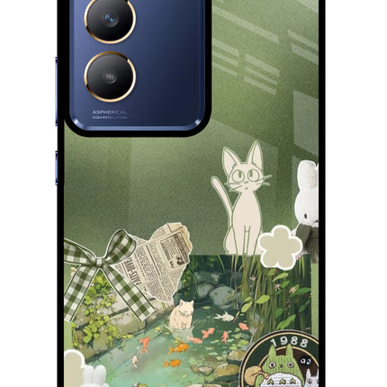 Aesthetic anime Vivo Y200E 5G/T3 5G Glass Case
