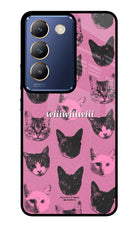 Pink Cats Vivo Y200E 5G/T3 5G Glass Case