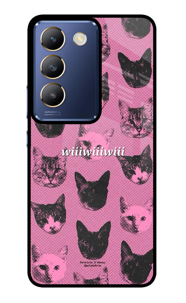Pink Cats Vivo Y200E 5G/T3 5G Glass Case