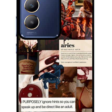 Zodiac Aries Vivo Y200E 5G/T3 5G Glass Case