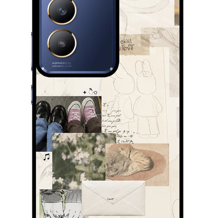 Soft Aesthetic Vivo Y200E 5G/T3 5G Glass Case