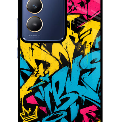Graffiti Vibe Vivo Y200E 5G/T3 5G Glass Case