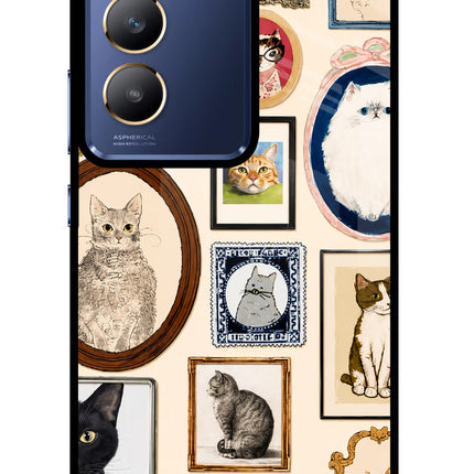 Mirror Cats Vivo Y200E 5G/T3 5G Glass Case