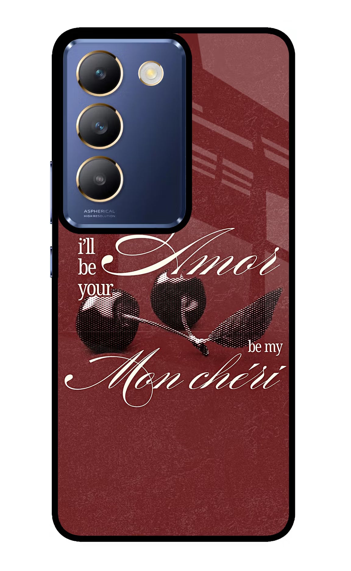 Velvet Cherry Vivo Y200E 5G/T3 5G Glass Case