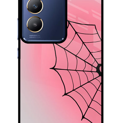 Pink Web Vivo Y200E 5G/T3 5G Glass Case