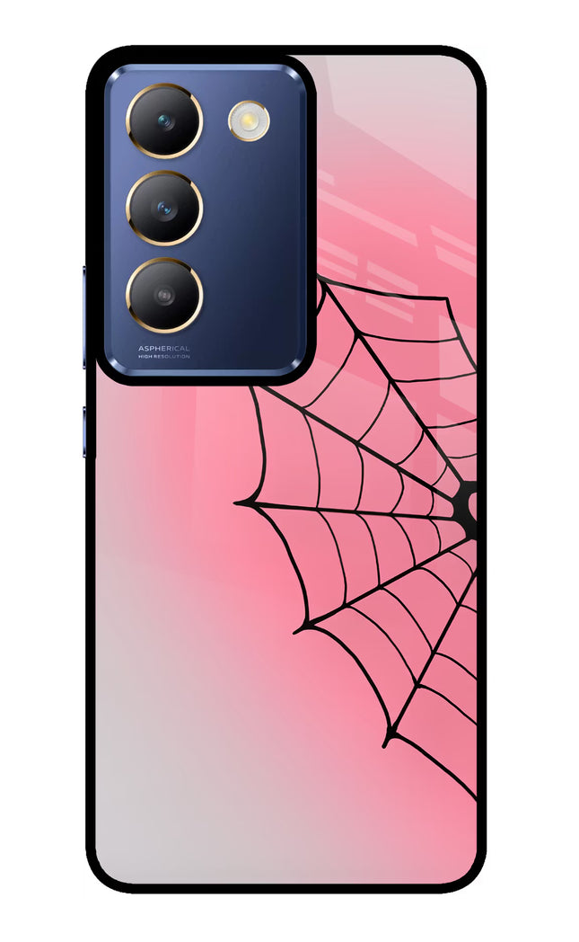 Pink Web Vivo Y200E 5G/T3 5G Glass Case