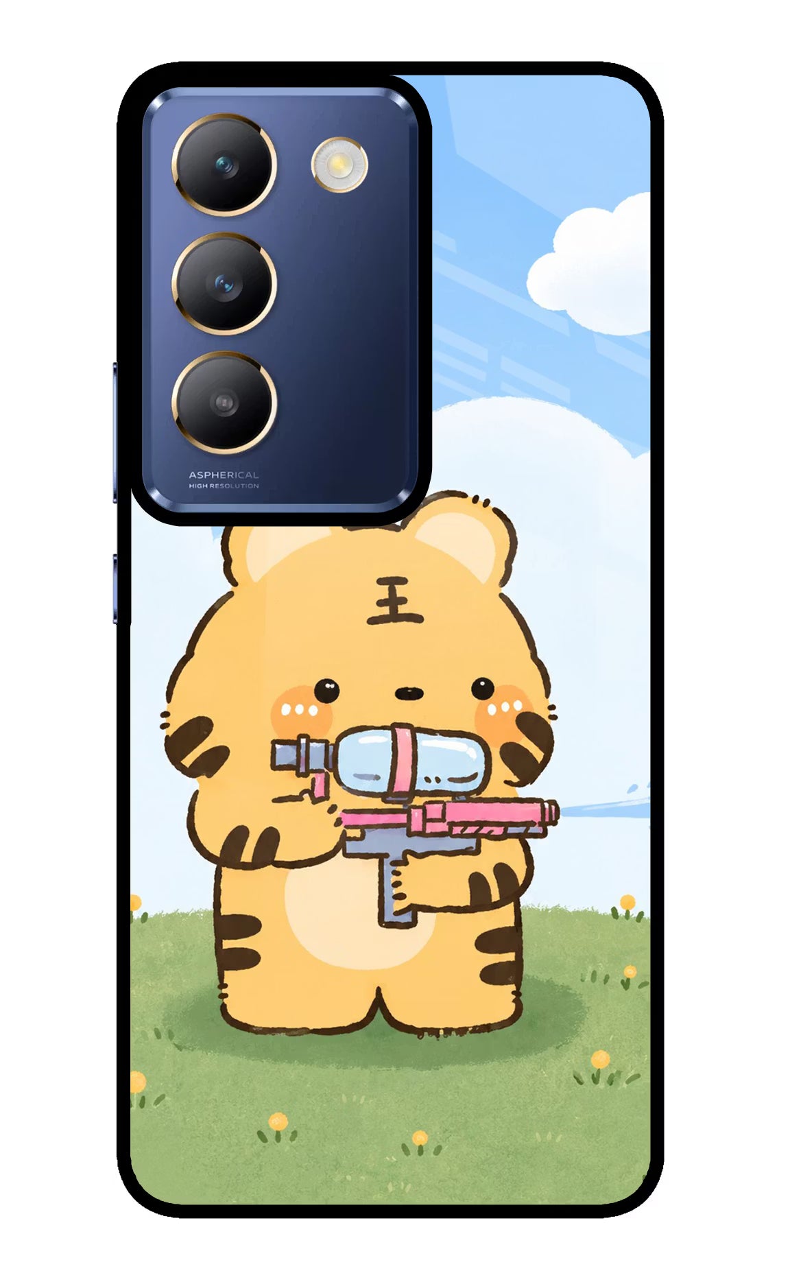 Tiger Treat Vivo Y200E 5G/T3 5G Glass Case
