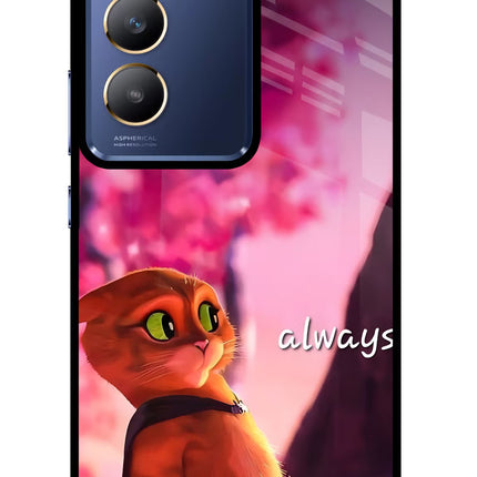 Always Cat Vivo Y200E 5G/T3 5G Glass Case