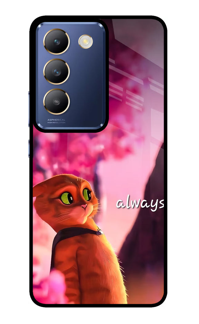 Always Cat Vivo Y200E 5G/T3 5G Glass Case
