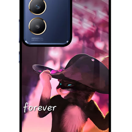 Forever Cat Vivo Y200E 5G/T3 5G Glass Case