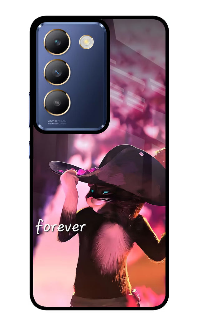 Forever Cat Vivo Y200E 5G/T3 5G Glass Case