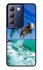Dolphin vs Cow Vivo Y200E 5G/T3 5G Glass Case
