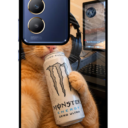 Gamer Cat Energy Vivo Y200E 5G/T3 5G Glass Case