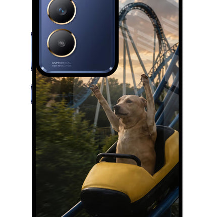Rollercoaster Dog Vivo Y200E 5G/T3 5G Glass Case