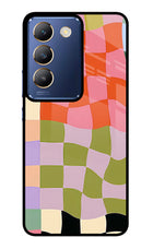Wavy Grid Vivo Y200E 5G/T3 5G Glass Case