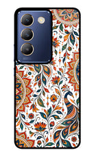 White Mayura Vivo Y200E 5G/T3 5G Glass Case
