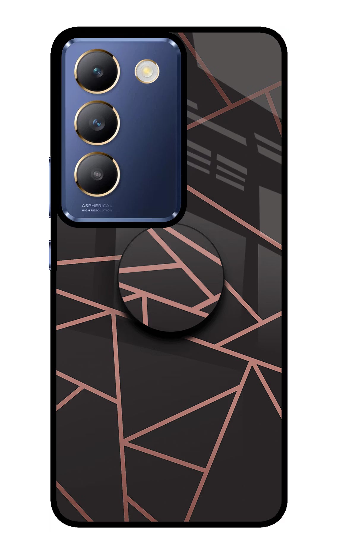 Geometric Pattern Vivo Y200E 5G/T3 5G Pop Case by Casekaro