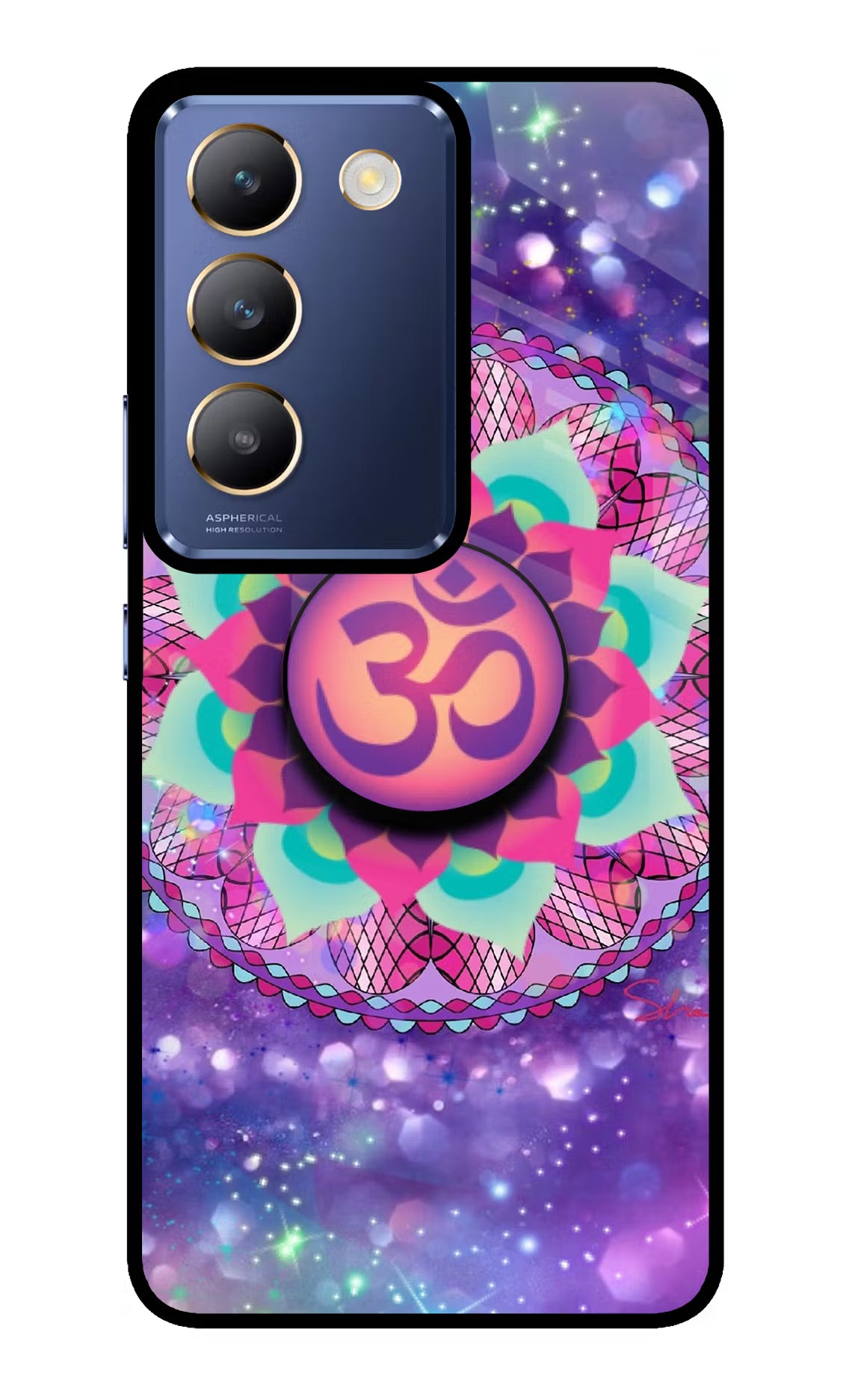 Om Purple Vivo Y200E 5G/T3 5G Pop Case by Casekaro