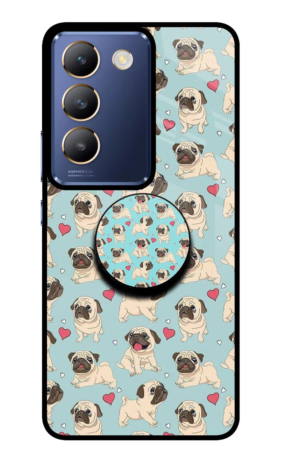 Pug Dog Vivo Y200E 5G/T3 5G Pop Case by Casekaro