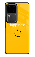 Happiness With Smiley Vivo V30 5G Glass Case