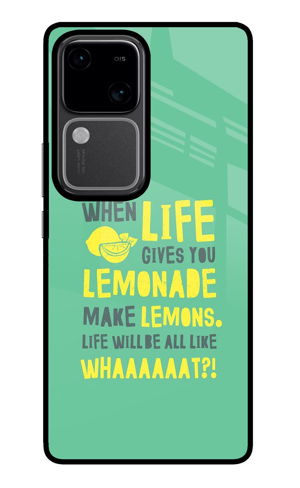 Quote Vivo V30 5G Glass Case Back Cover by Casekaro