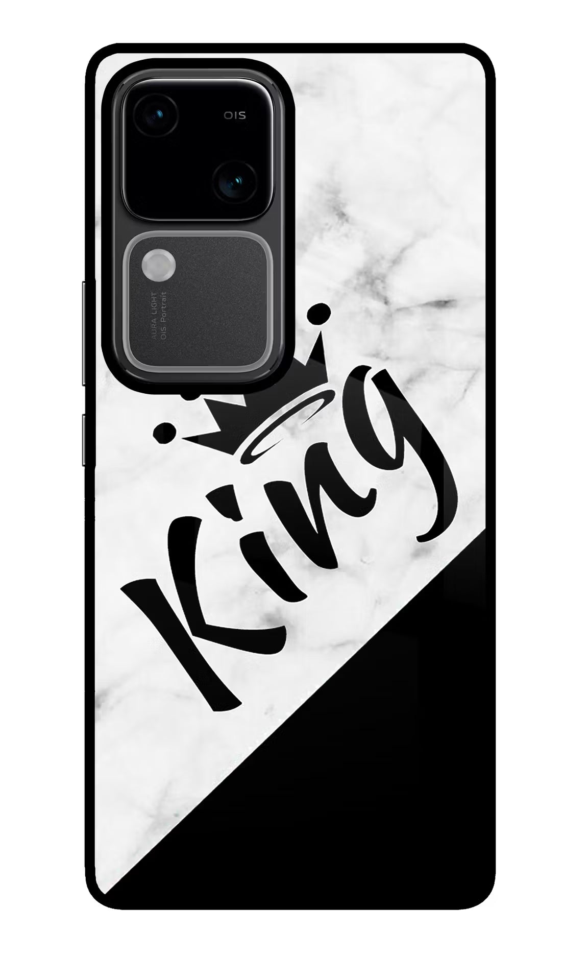 King Vivo V30 5G Glass Case Back Cover by Casekaro