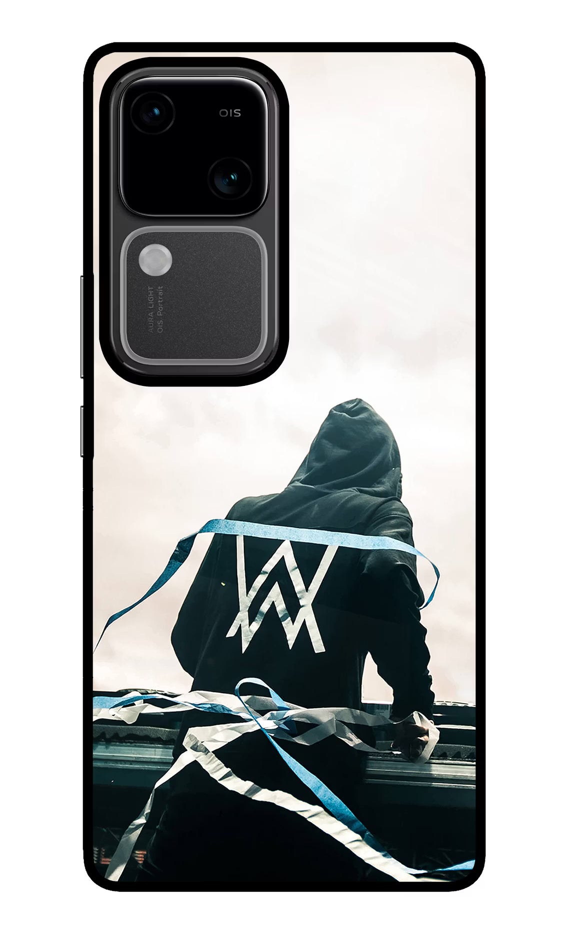 Alan Walker Vivo V30 5G Glass Case Back Cover by Casekaro