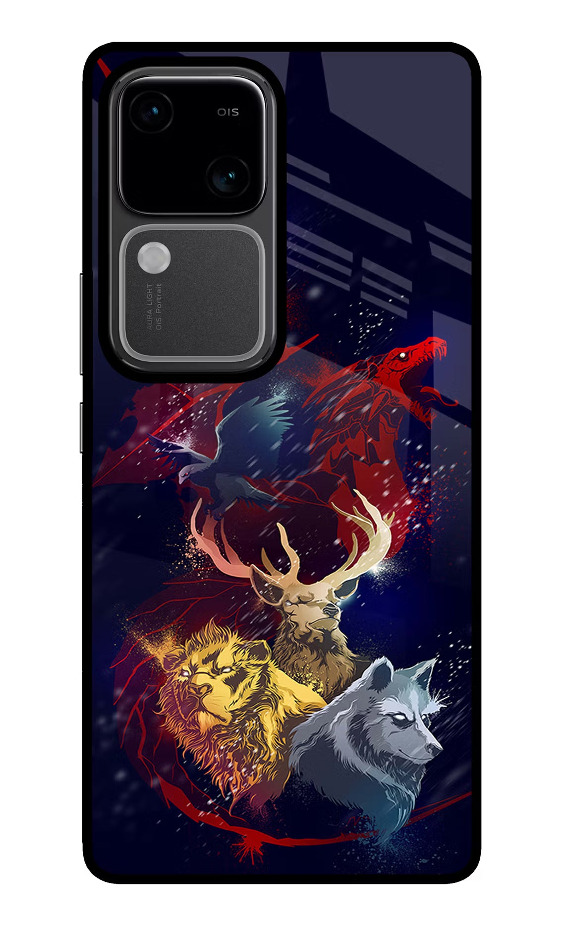 Game Of Thrones Vivo V30 5G Glass Case Back Cover by Casekaro