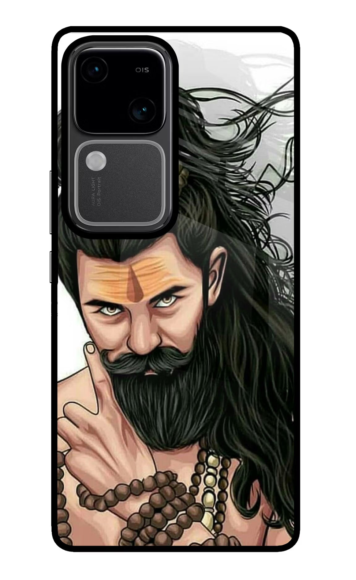 Mahadev Vivo V30 5G Glass Case Back Cover by Casekaro