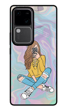 Selfie Girl Vivo V30 5G Glass Case