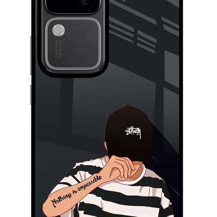 Aesthetic Boy Vivo V30 5G Glass Case