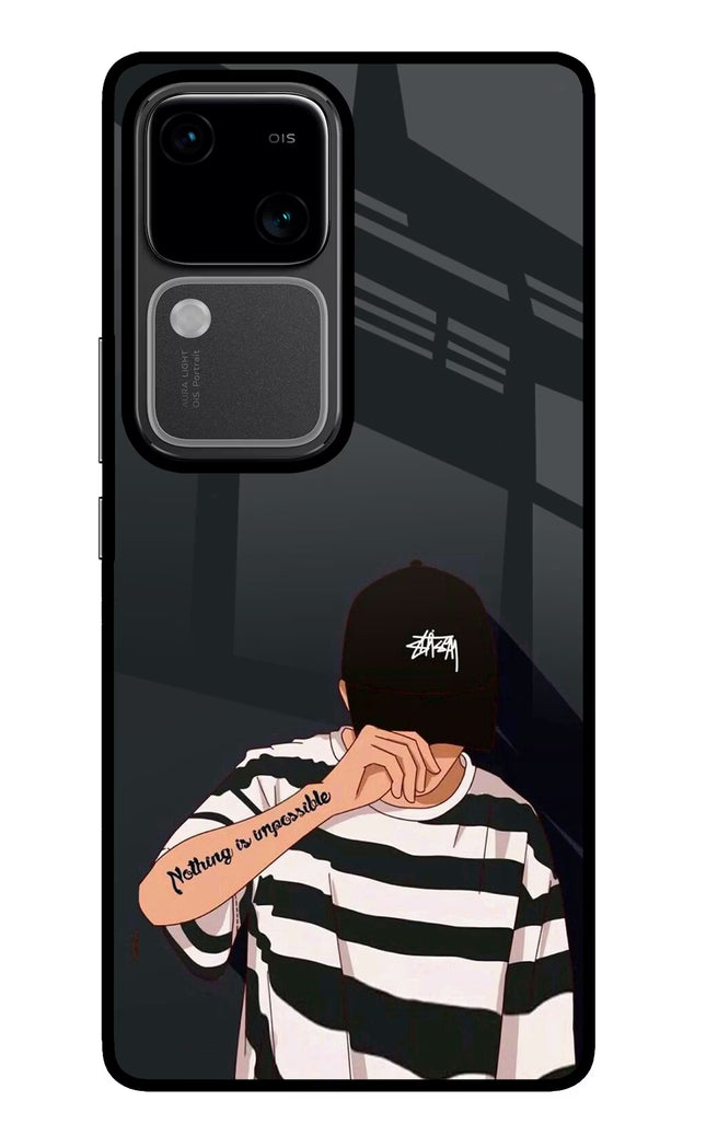 Aesthetic Boy Vivo V30 5G Glass Case