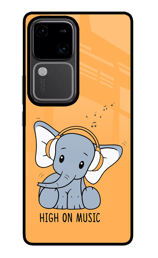 High On Music Vivo V30 5G Glass Case