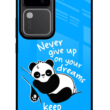 Keep Sleeping Vivo V30 5G Glass Case Back Cover by Casekaro