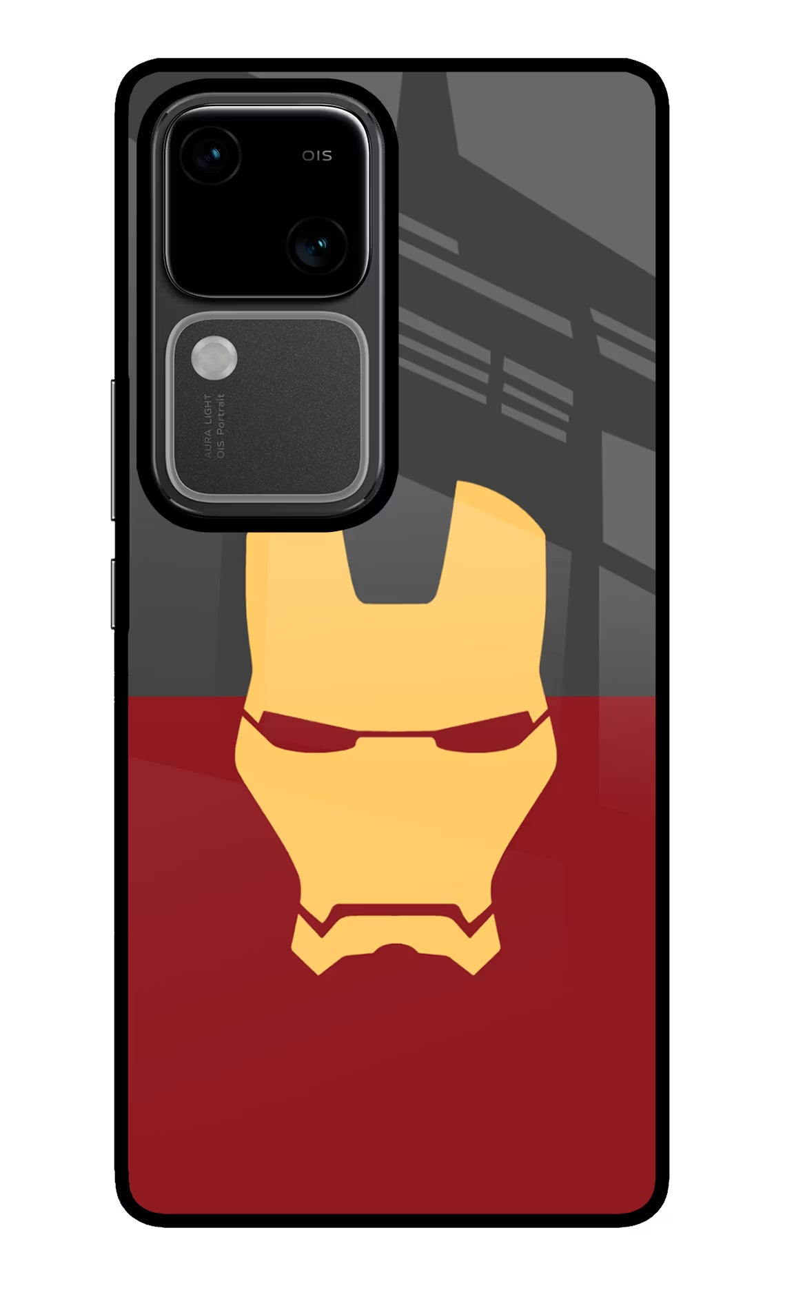 Ironman Vivo V30 5G Glass Case Back Cover by Casekaro