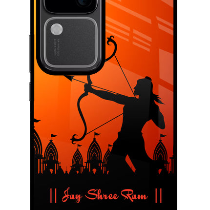 Lord Ram - 4 Vivo V30 5G Glass Case Back Cover by Casekaro