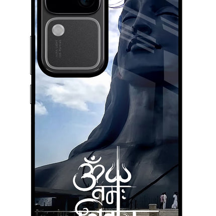 Om Namah Shivay Vivo V30 5G Glass Case Back Cover by Casekaro