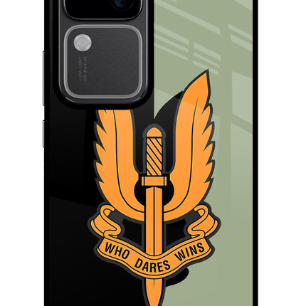 Balidan Logo Vivo V30 5G Glass Case Back Cover by Casekaro