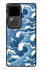 Blue Waves Vivo V30 5G Glass Case
