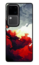 Fire Cloud Vivo V30 5G Glass Case