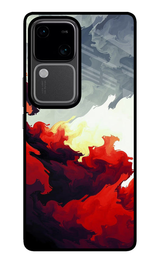 Fire Cloud Vivo V30 5G Glass Case