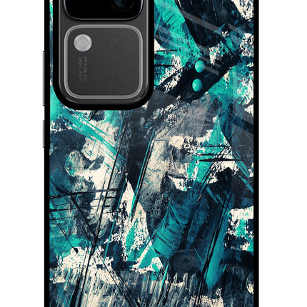 Artwork Vivo V30 5G Glass Case Back Cover by Casekaro