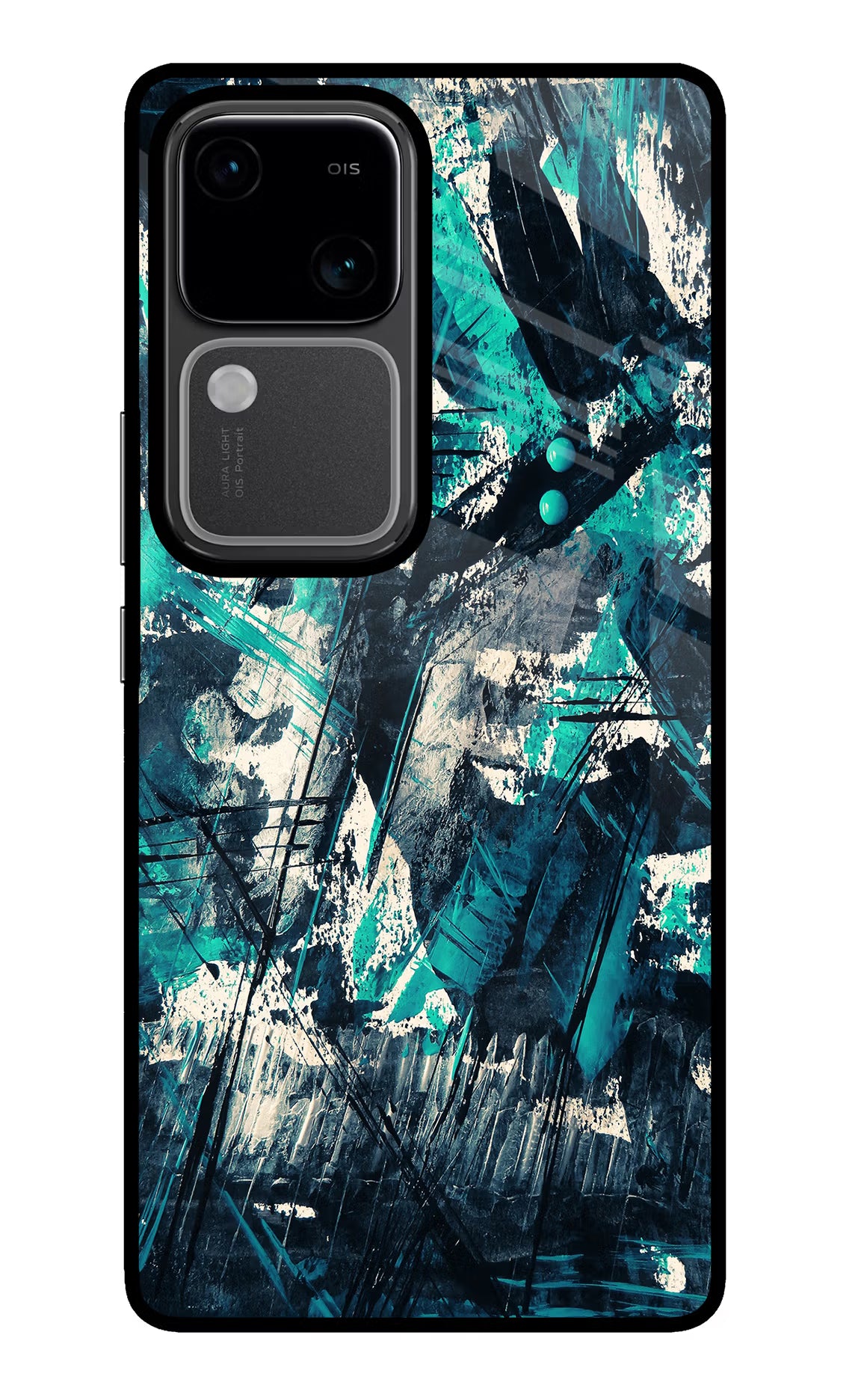 Artwork Vivo V30 5G Glass Case Back Cover by Casekaro