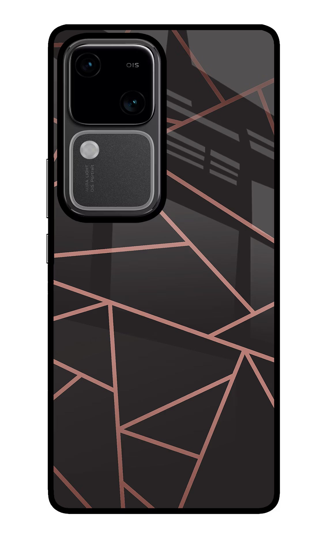 Geometric Pattern Vivo V30 5G Glass Case Back Cover by Casekaro