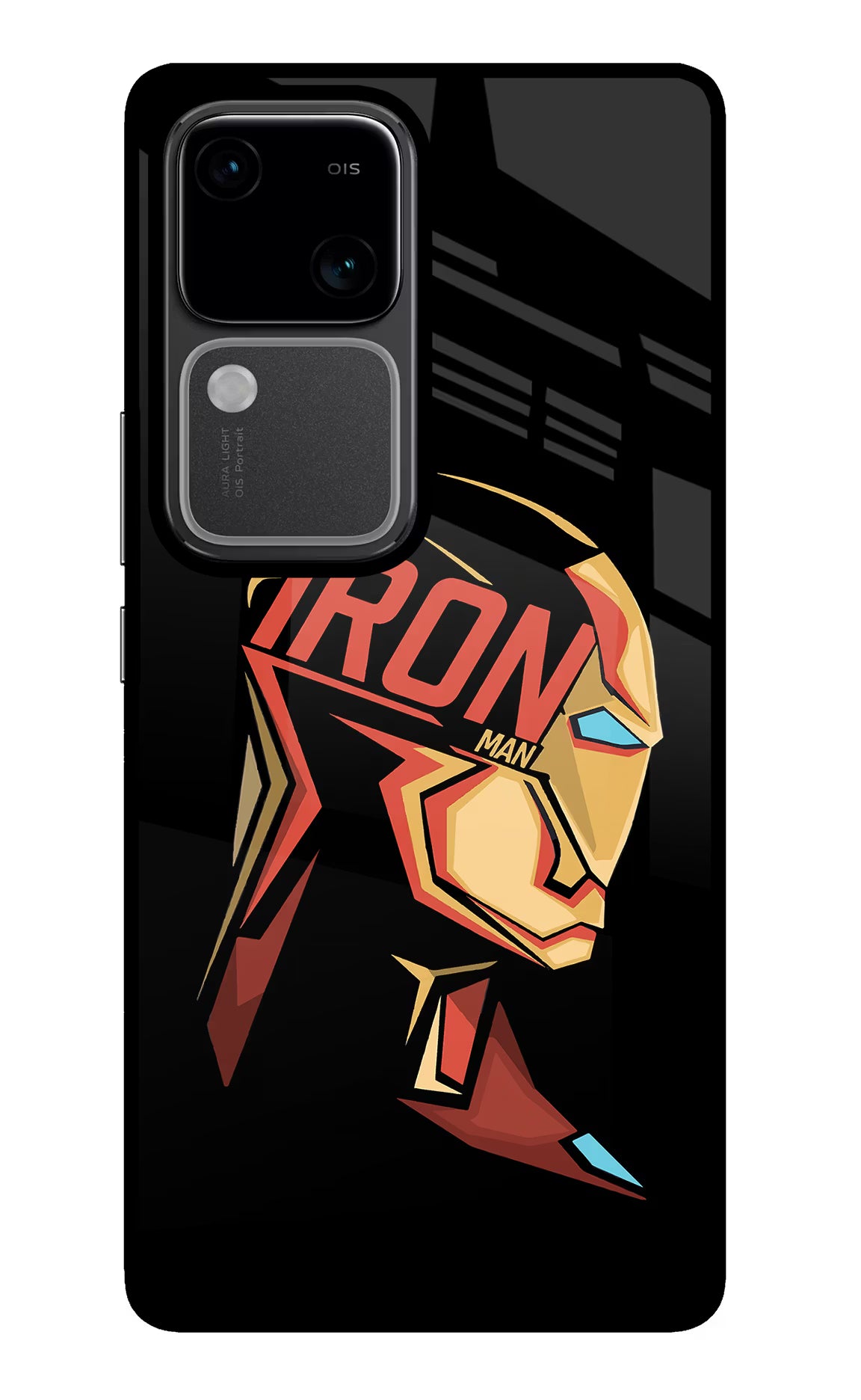 IronMan Vivo V30 5G Glass Case Back Cover by Casekaro