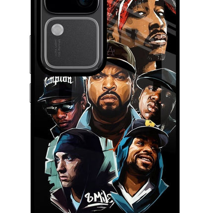 Rappers Vivo V30 5G Glass Case Back Cover by Casekaro