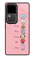 BTS names Vivo V30 5G Glass Case