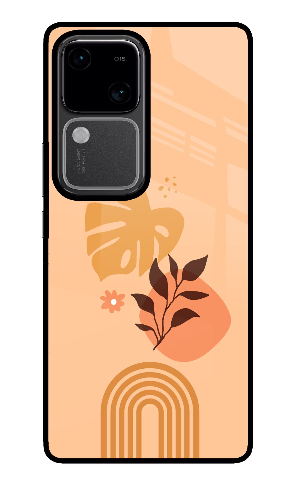 Bohemian Art Vivo V30 5G Glass Case Back Cover by Casekaro
